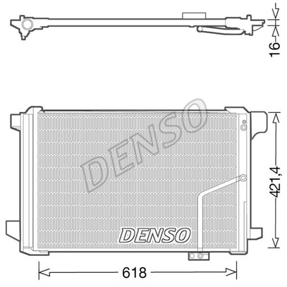 Слика на Ладник за клима DENSO DCN17035 за Mercedes C-class Estate (s204) C 63 AMG (204.277) - 457 коњи бензин