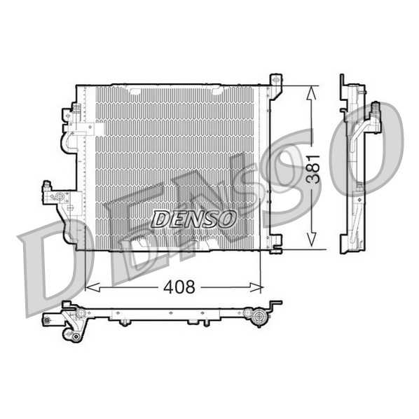 Слика на Ладник за клима DENSO DCN20012 за Opel Astra H Hatchback 1.7 CDTI - 110 коњи дизел