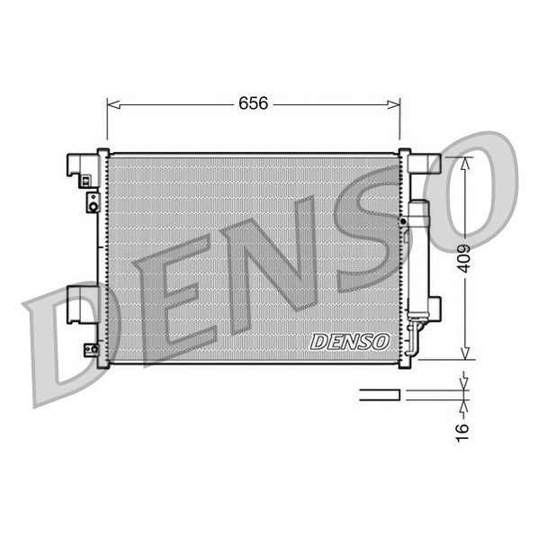 Слика на Ладник за клима DENSO DCN21001 за Mitsubishi Outlander (CW) 2.2 DI-D - 177 коњи дизел