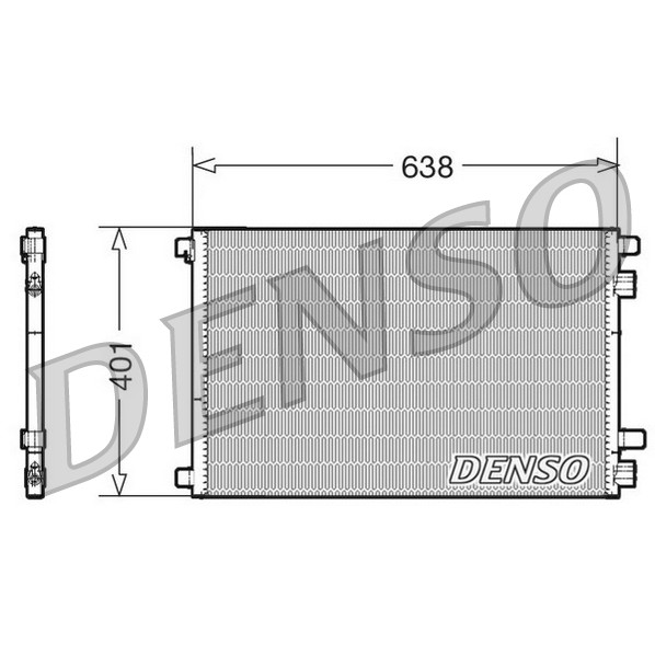 Слика на Ладник за клима DENSO DCN23012 за Renault Megane 2 Grandtour 1.5 dCi - 82 коњи дизел