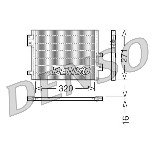 Слика на Ладник за клима DENSO DCN28002 за Porsche 911 Convertible (997) 3.6 Carrera - 329 коњи бензин