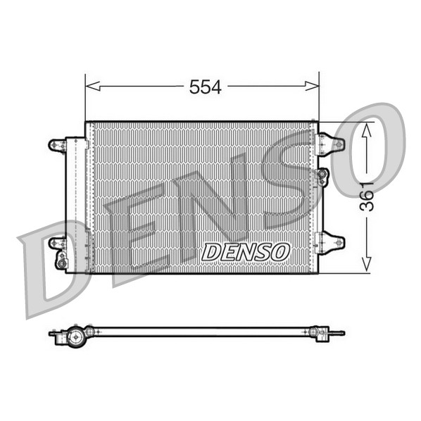 Слика на Ладник за клима DENSO DCN32015 за VW Sharan (7m) 2.0 16V - 150 коњи бензин