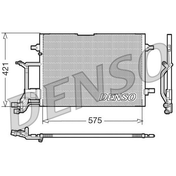 Слика на Ладник за клима DENSO DCN32016 за Audi A4 Avant (8D5, B5) RS4 quattro - 380 коњи бензин