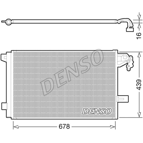 Слика на Ладник за клима DENSO DCN32063 за VW Multivan 5 2.0 BiTDI 4motion - 180 коњи дизел