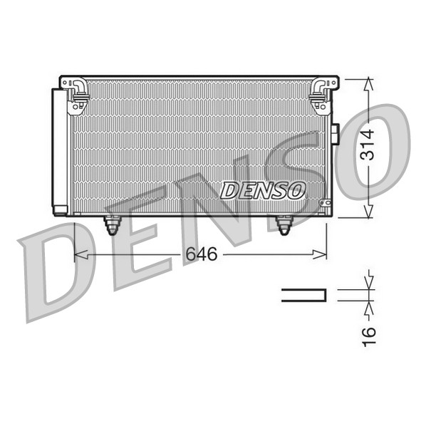 Слика на Ладник за клима DENSO DCN36001