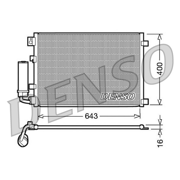 Слика на Ладник за клима DENSO DCN46002