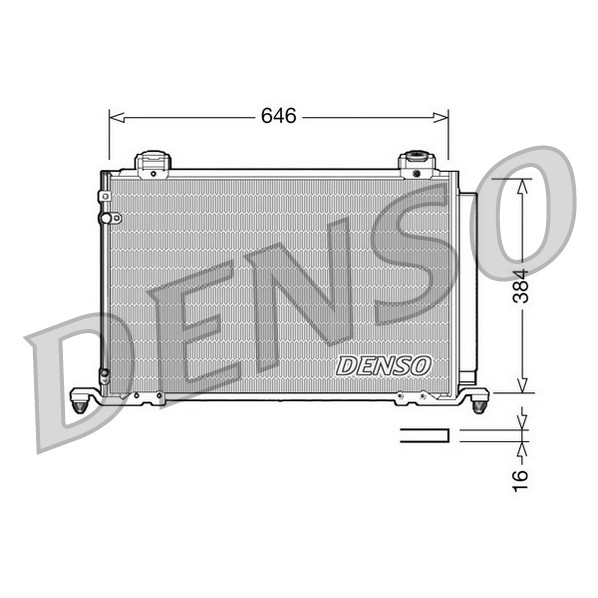 Слика на Ладник за клима DENSO DCN50026 за Toyota Avensis Saloon (T25) 2.0 VVTi - 155 коњи бензин