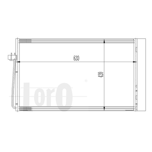 Слика на Ладник за клима DEPO-LORO 004-016-0018 за BMW 5 Sedan E60 520 i - 156 коњи бензин