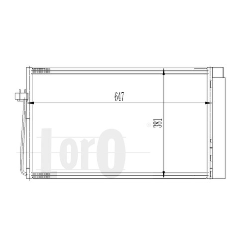 Слика на Ладник за клима DEPO-LORO 004-016-0025 за BMW 1 Cabrio E88 120 d - 177 коњи дизел