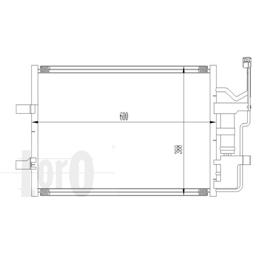 Слика на Ладник за клима DEPO-LORO 030-016-0010 за Mazda 5 (CR19) 2.0 - 146 коњи бензин