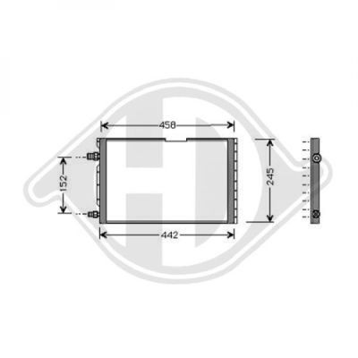 Слика на Ладник за клима DIEDERICHS 8343200 за Fiat Cinquecento 170 0.7 (170AA) - 31 коњи бензин