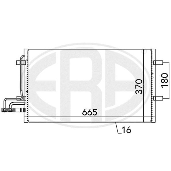 Слика на Ладник за клима ERA 667029 за Ford Focus 2 Estate (daw) 1.8 Flexifuel - 125 коњи Бензин/Етанол