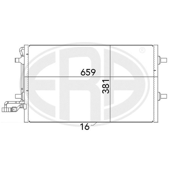 Слика на Ладник за клима ERA 667040 за Volvo C30 2.0 D - 136 коњи дизел