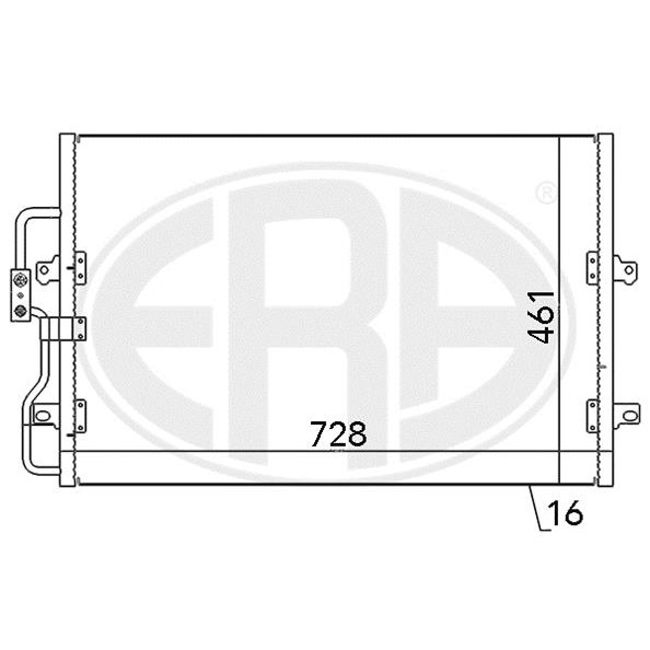 Слика на Ладник за клима ERA 667061 за Citroen Synergie 22,U6 2.0 HDI 16V - 109 коњи дизел