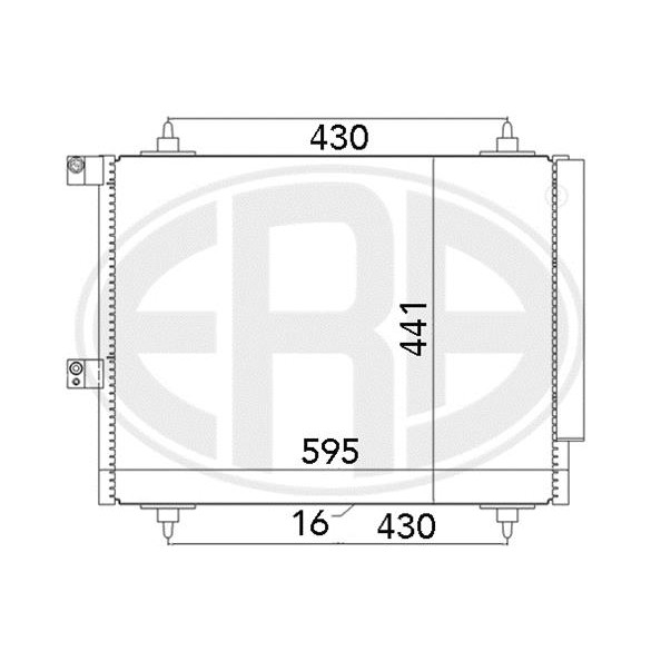 Слика на Ладник за клима ERA 667063 за Citroen C8 EA,EB 2.0 16V - 141 коњи бензин