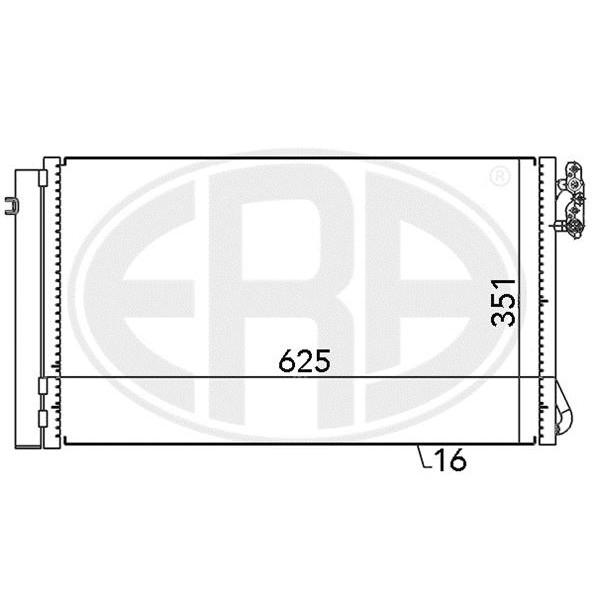 Слика на Ладник за клима ERA 667104 за BMW 1 Cabrio E88 120 d - 177 коњи дизел