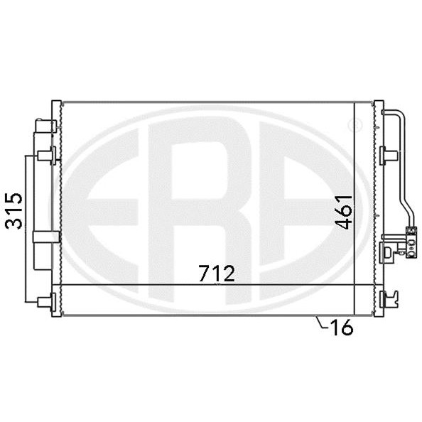 Слика на Ладник за клима ERA 667110 за Mercedes Sprinter 3-t Platform (906) 218 CDI (906.111, 906.113, 906.211, 906.213) - 184 коњи дизел