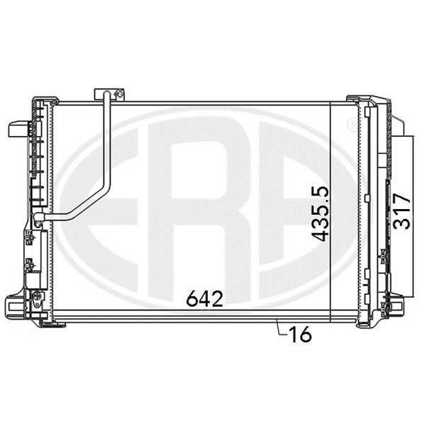 Слика на Ладник за клима ERA 667111 за Mercedes C-class Estate (s204) C 220 CDI 4-matic (204.284) - 170 коњи дизел