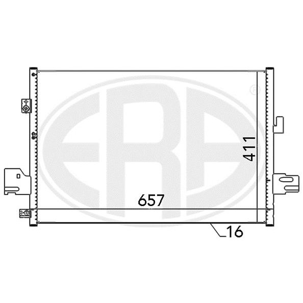 Слика на Ладник за клима ERA 667114 за Mitsubishi Outlander (CW) 2.2 DI-D 4WD - 156 коњи дизел