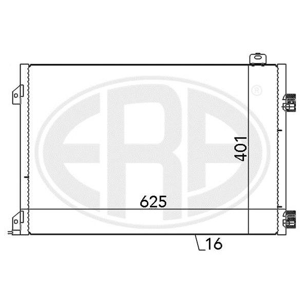 Слика на Ладник за клима ERA 667131 за Renault Clio 2 1.5 dCi - 100 коњи дизел
