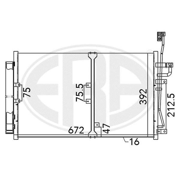 Слика на Ладник за клима ERA 667140 за Opel Antara 2.0 CDTI - 127 коњи дизел