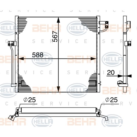 Слика на Ладник за клима HELLA 8FC 351 004-574