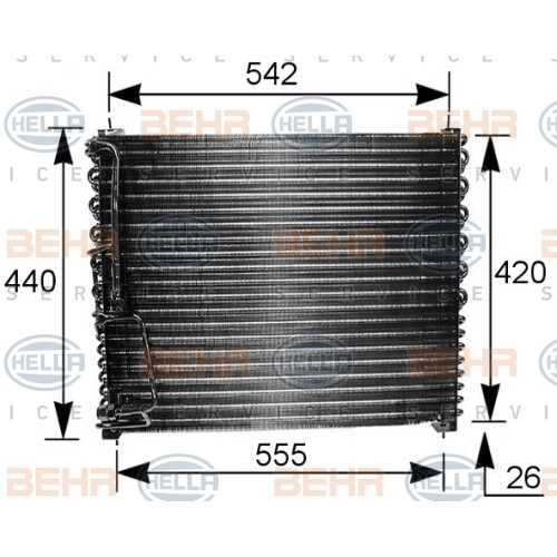 Слика на Ладник за клима HELLA 8FC 351 035-111