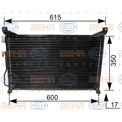 Слика на Ладник за клима HELLA 8FC 351 035-321 за Rover 800 (XS) 827 SI/Sterling (XS) - 169 коњи бензин