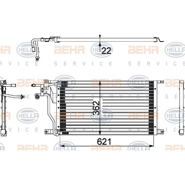 Слика на Ладник за клима HELLA 8FC 351 036-441