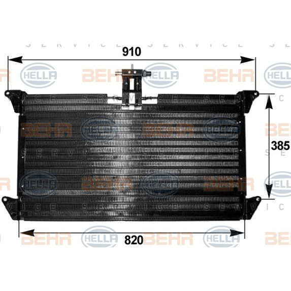 Слика на Ладник за клима HELLA 8FC 351 300-181 за камион Scania 4 Series 114 C/340 - 340 коњи дизел