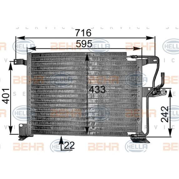 Слика на Ладник за клима HELLA 8FC 351 300-591