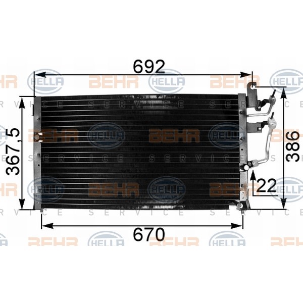 Слика на Ладник за клима HELLA 8FC 351 301-111