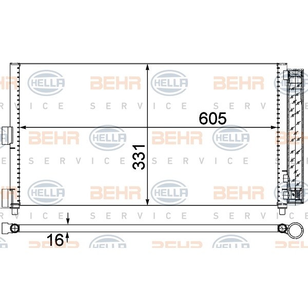 Слика на Ладник за клима HELLA 8FC 351 301-714