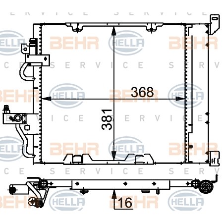 Слика на Ладник за клима HELLA 8FC 351 301-754