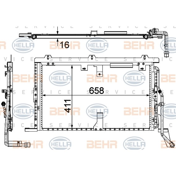 Слика на Ладник за клима HELLA 8FC 351 302-594