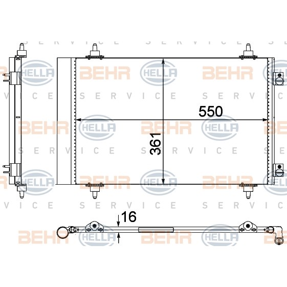 Слика на Ладник за клима HELLA 8FC 351 304-284