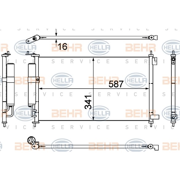 Слика на Ладник за клима HELLA 8FC 351 307-791