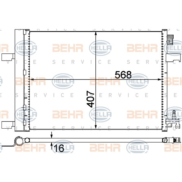 Слика на Ладник за клима HELLA 8FC 351 310-614