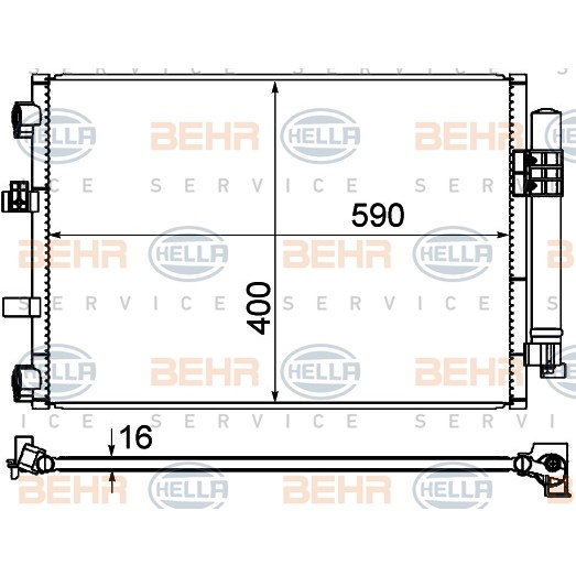 Слика на Ладник за клима HELLA 8FC 351 344-554