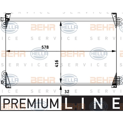 Слика на Ладник за клима HELLA BEHR  SERVICE  PREMIUM LINE 8FC 351 317-031