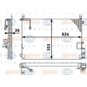 Слика 1 на Ладник за клима HELLA BEHR  SERVICE  PREMIUM LINE 8FC 351 317-141