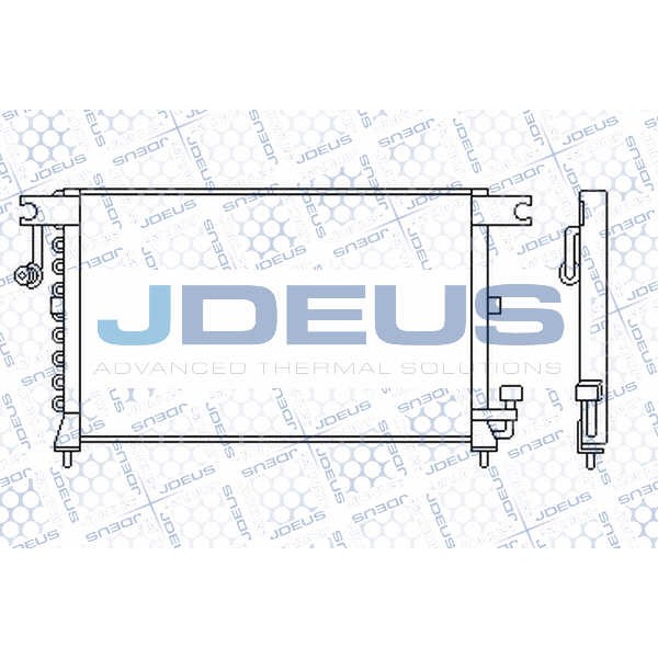 Слика на Ладник за клима JDEUS 754M04 за Hyundai Excel Saloon (X-2) 1.5 i - 83 коњи бензин