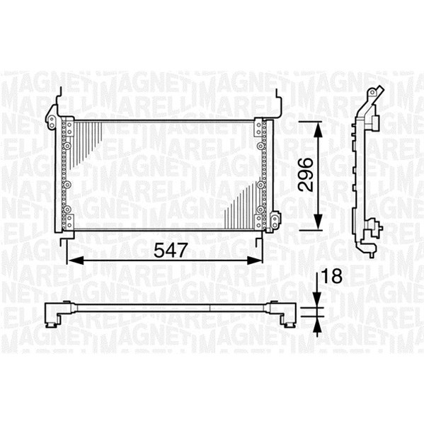 Слика на Ладник за клима MAGNETI MARELLI 350203138000