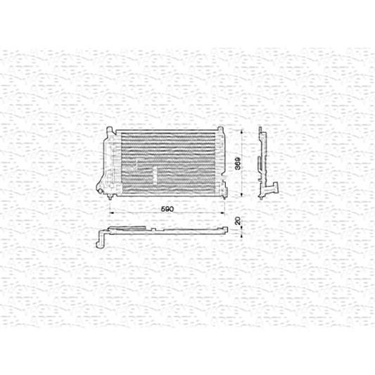 Слика на Ладник за клима MAGNETI MARELLI 350203209000