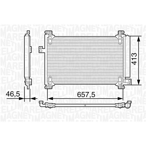 Слика на Ладник за клима MAGNETI MARELLI 350203242000