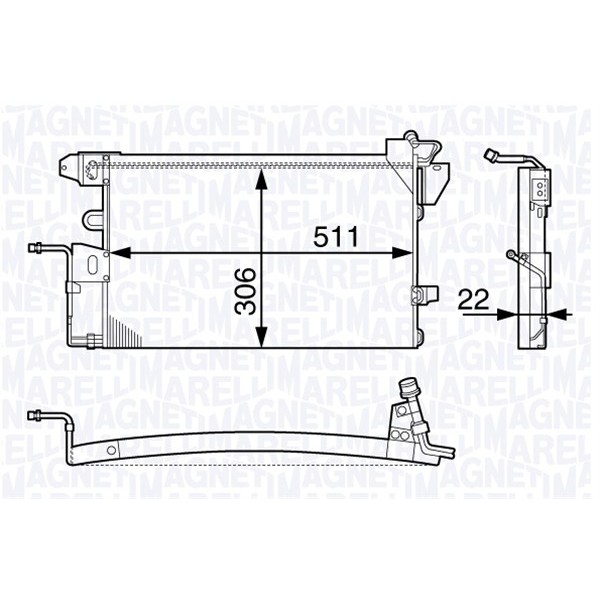 Слика на Ладник за клима MAGNETI MARELLI 350203725000 за Ford Fiesta 3 (gfj) 1.3 - 60 коњи бензин