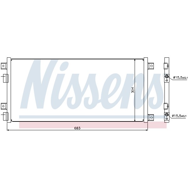 Слика на Ладник за клима NISSENS 940004 за камион Iveco Daily 2 Bus Box 29 L 10 V (ALJA43A2, ALJA42A2, ALJA41A2) - 95 коњи дизел