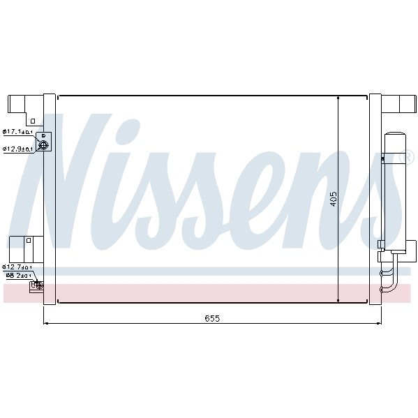 Слика на Ладник за клима NISSENS 940029 за Mitsubishi Outlander (CW) (CW6W) - 220 коњи бензин