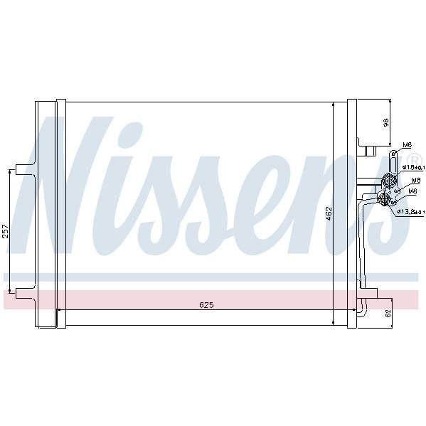 Слика на Ладник за клима NISSENS 940044 за Volvo V60 T4 - 180 коњи бензин