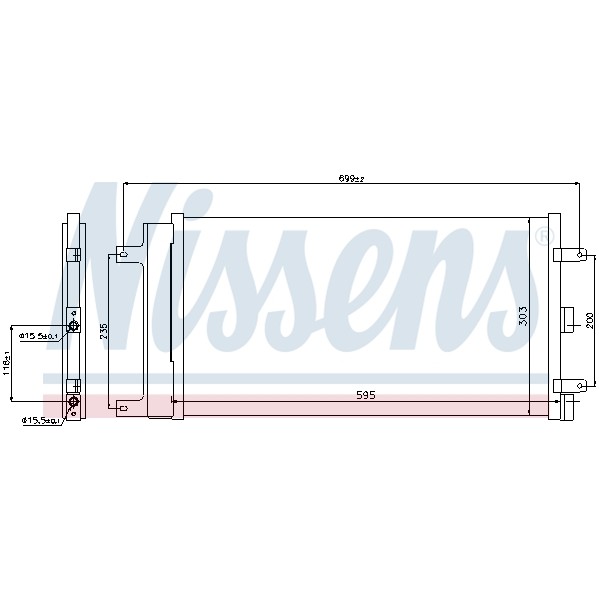 Слика на Ладник за клима NISSENS 940061